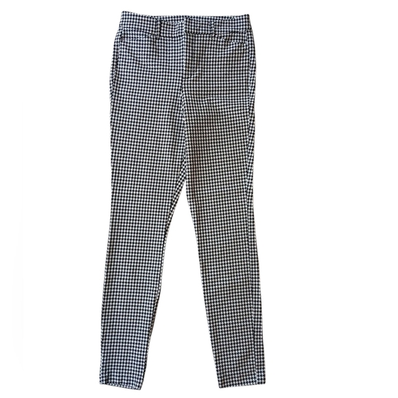 Old Navy Black and White Dress Pants with Slim Fit and Tapered Leg size 10 TALL - Picture 1 of 6